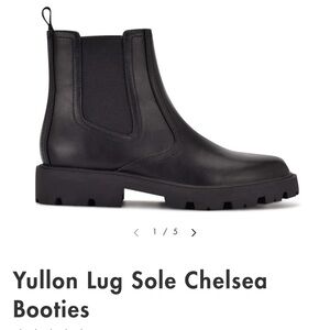 Nine West Yullon Lug Sole Chelsea Booties